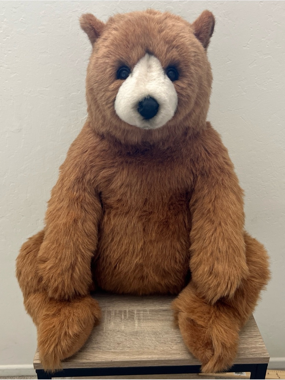 NWT Avanti Wallace Berrie North American Brown Bear Plush Vintage 1982 21”